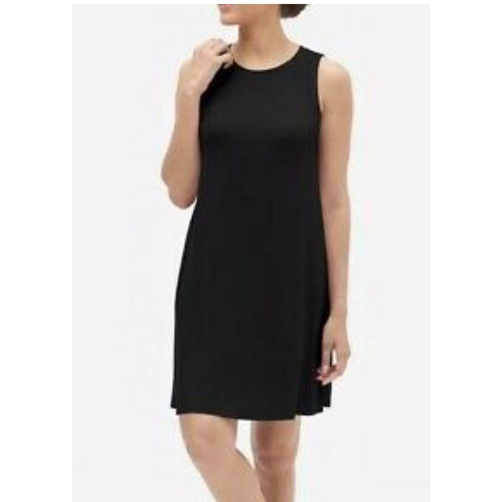 NWT Sz S GAP Factory Black Sleeveless Dress